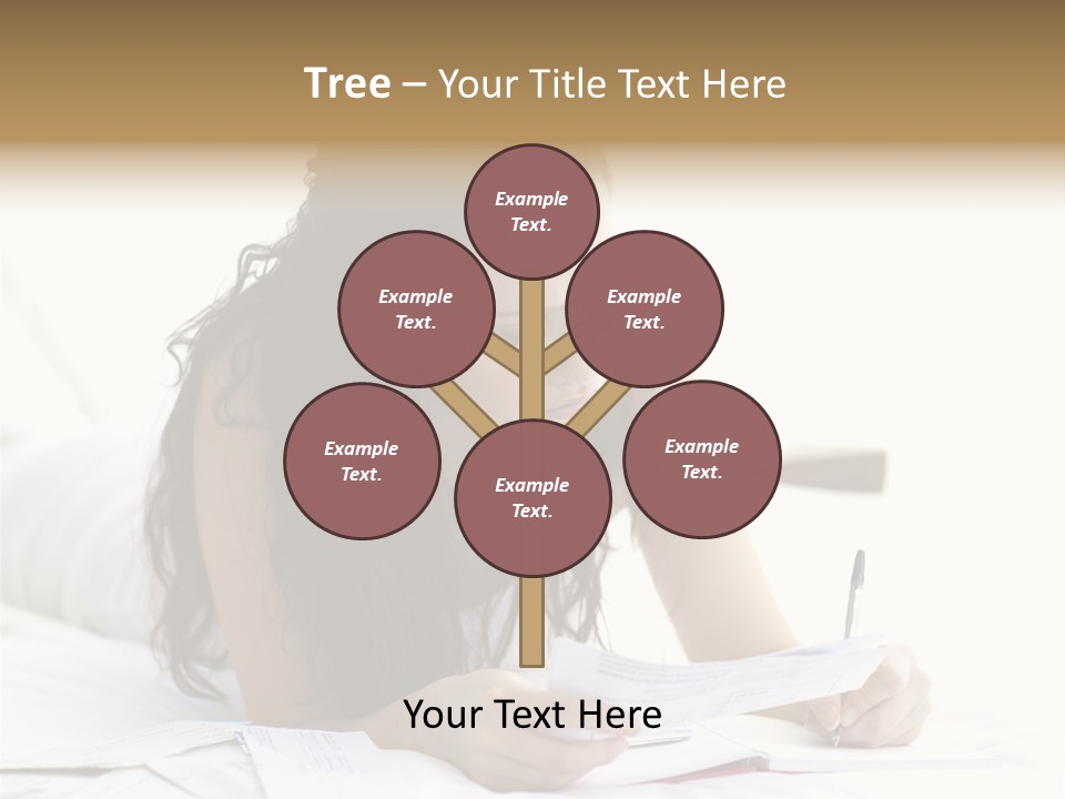 People Bed White PowerPoint Template