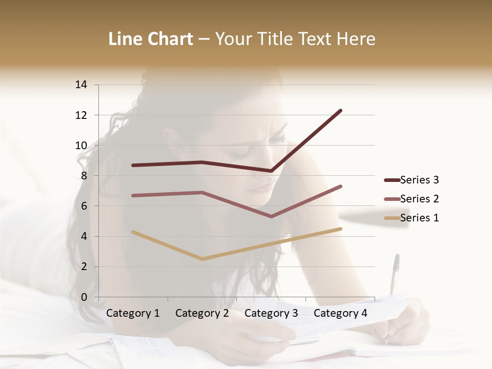 People Bed White PowerPoint Template