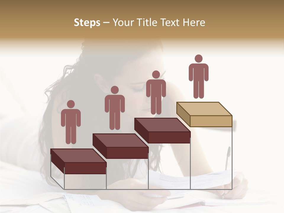 People Bed White PowerPoint Template