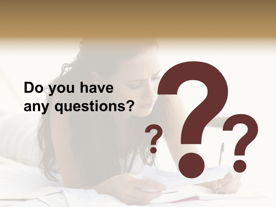 People Bed White PowerPoint Template