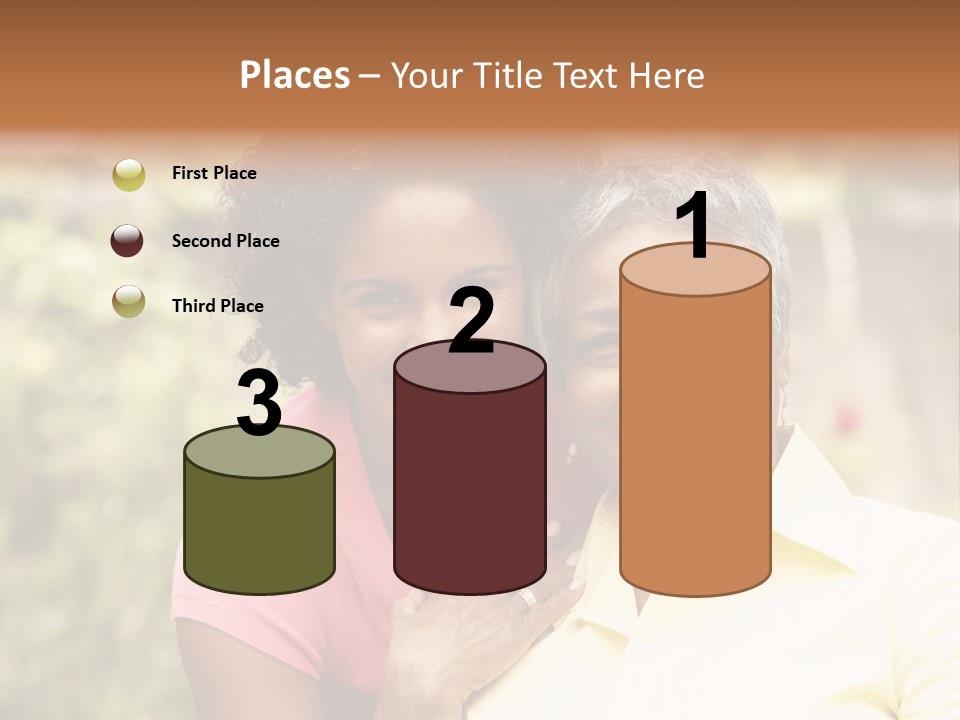 Sitting Women Grown Up PowerPoint Template