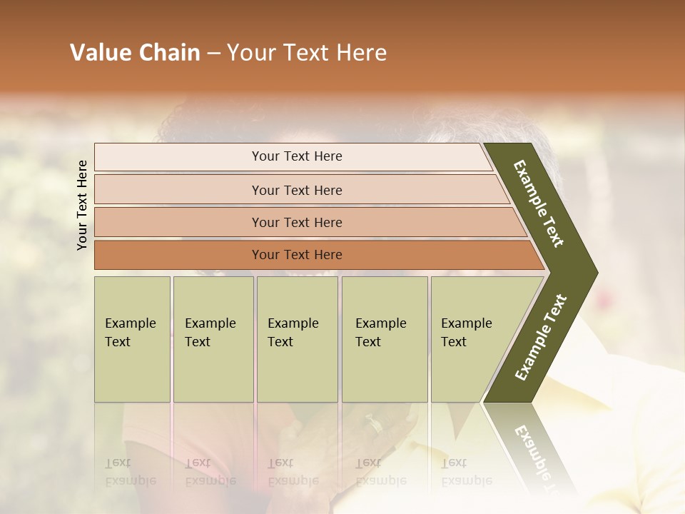 Sitting Women Grown Up PowerPoint Template