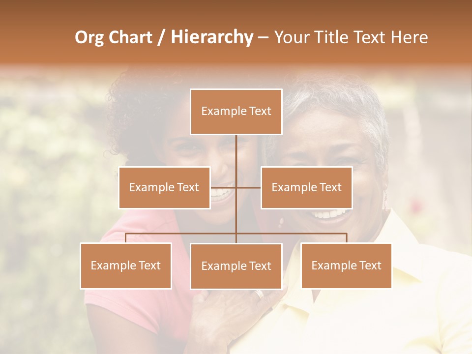 Sitting Women Grown Up PowerPoint Template