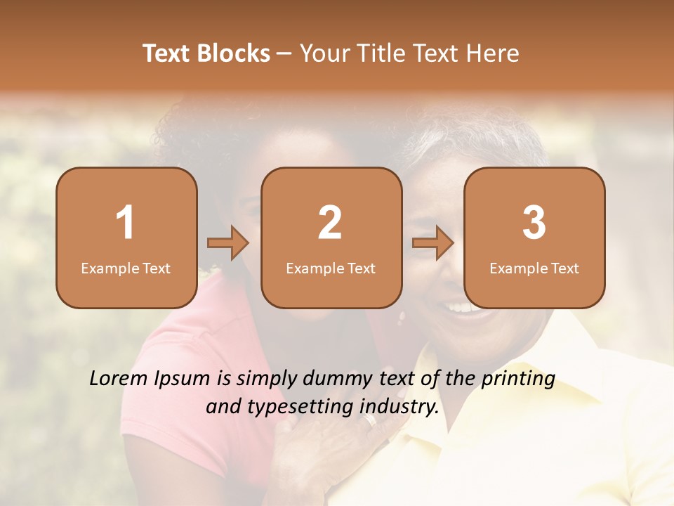 Sitting Women Grown Up PowerPoint Template