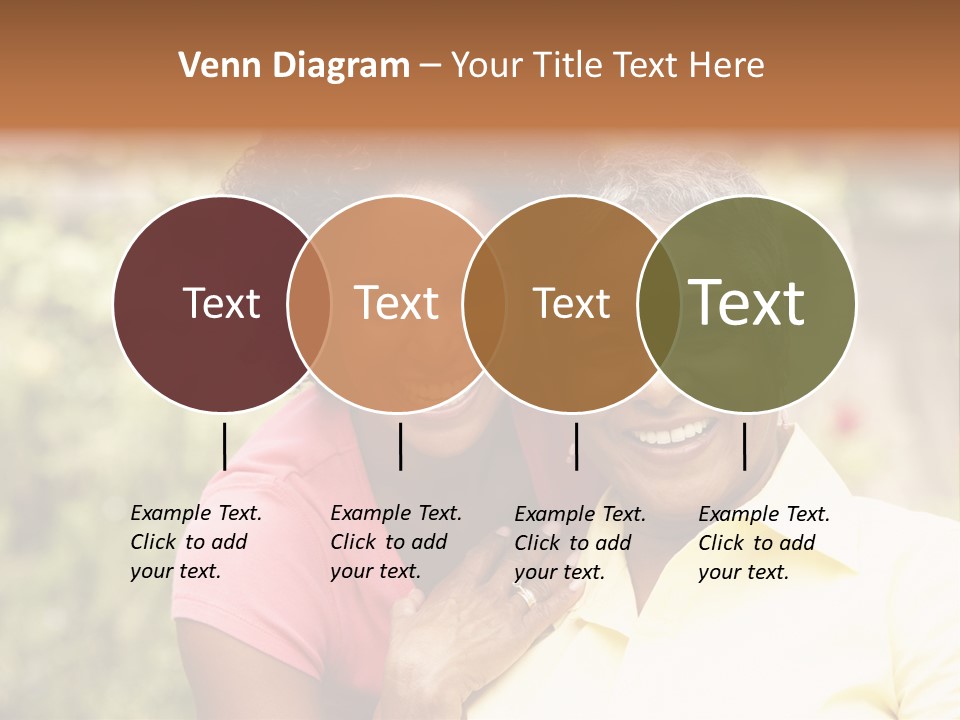 Sitting Women Grown Up PowerPoint Template