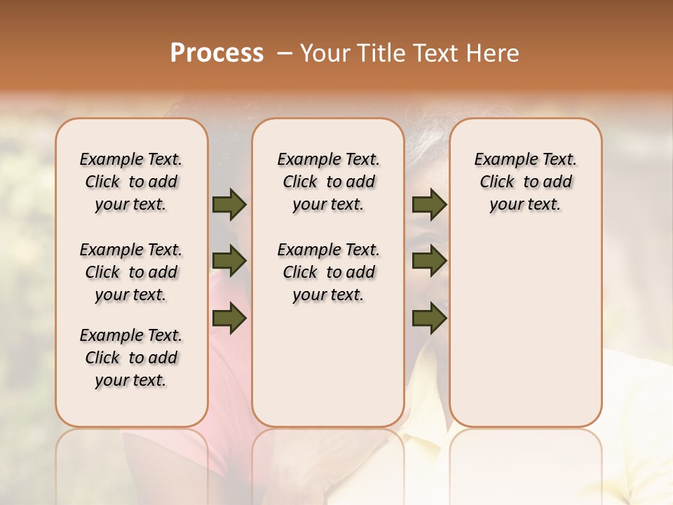 Sitting Women Grown Up PowerPoint Template