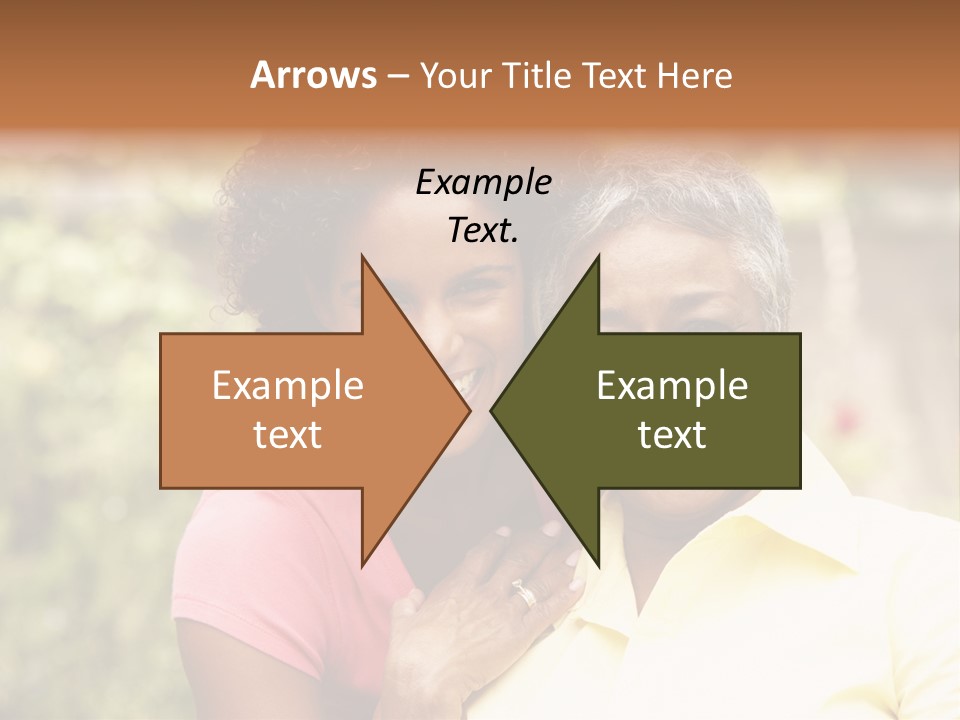 Sitting Women Grown Up PowerPoint Template