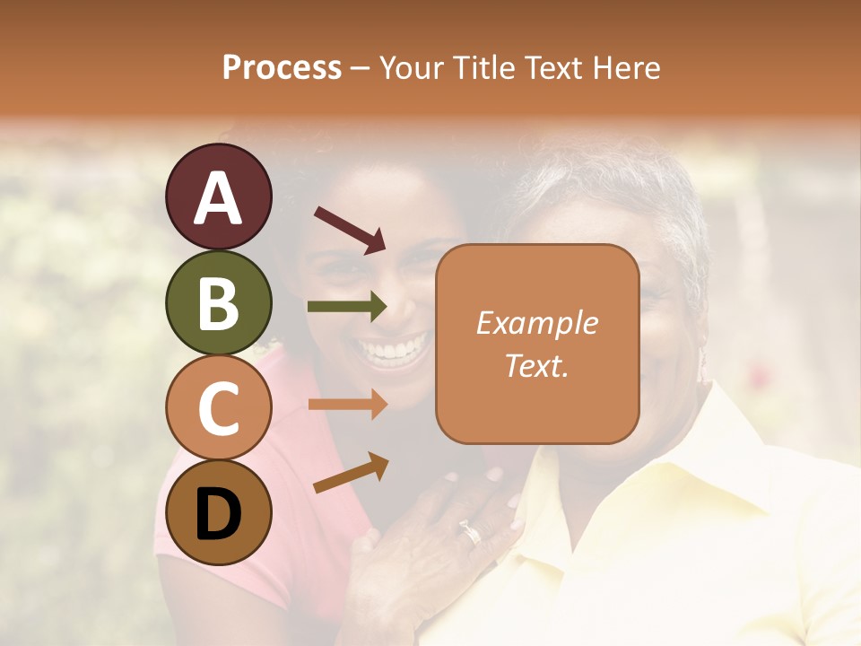 Sitting Women Grown Up PowerPoint Template