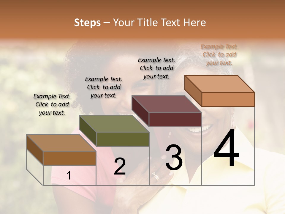 Sitting Women Grown Up PowerPoint Template