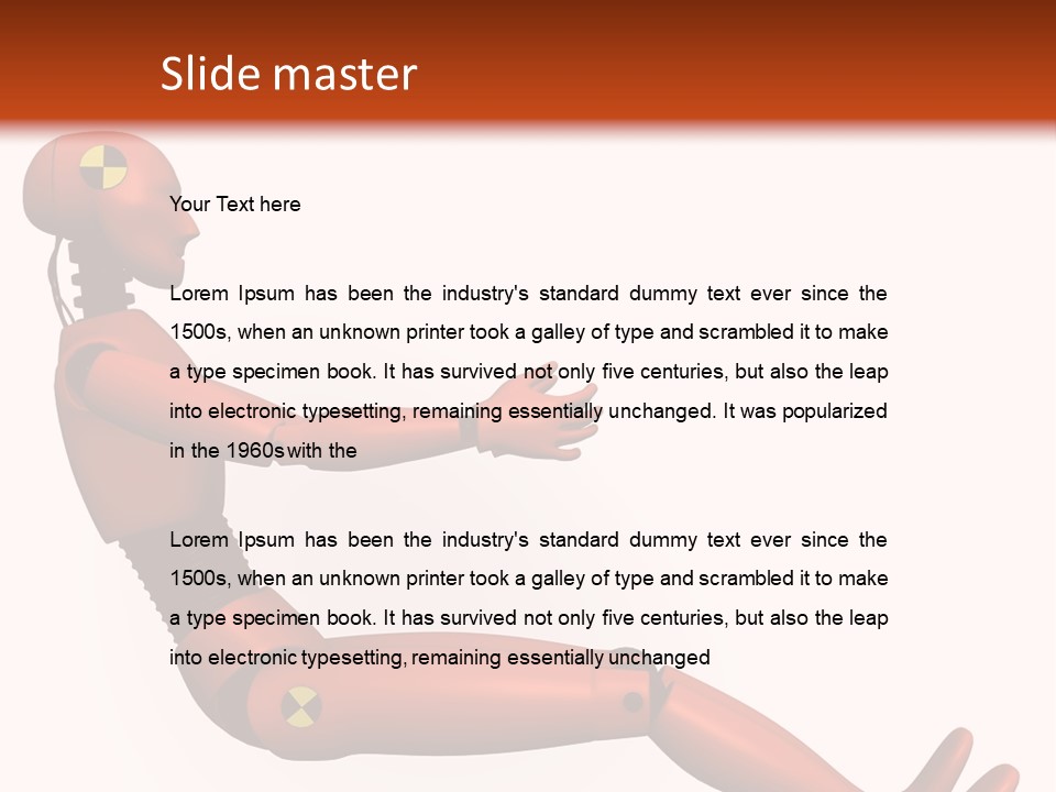 Dummy Test Robot PowerPoint Template