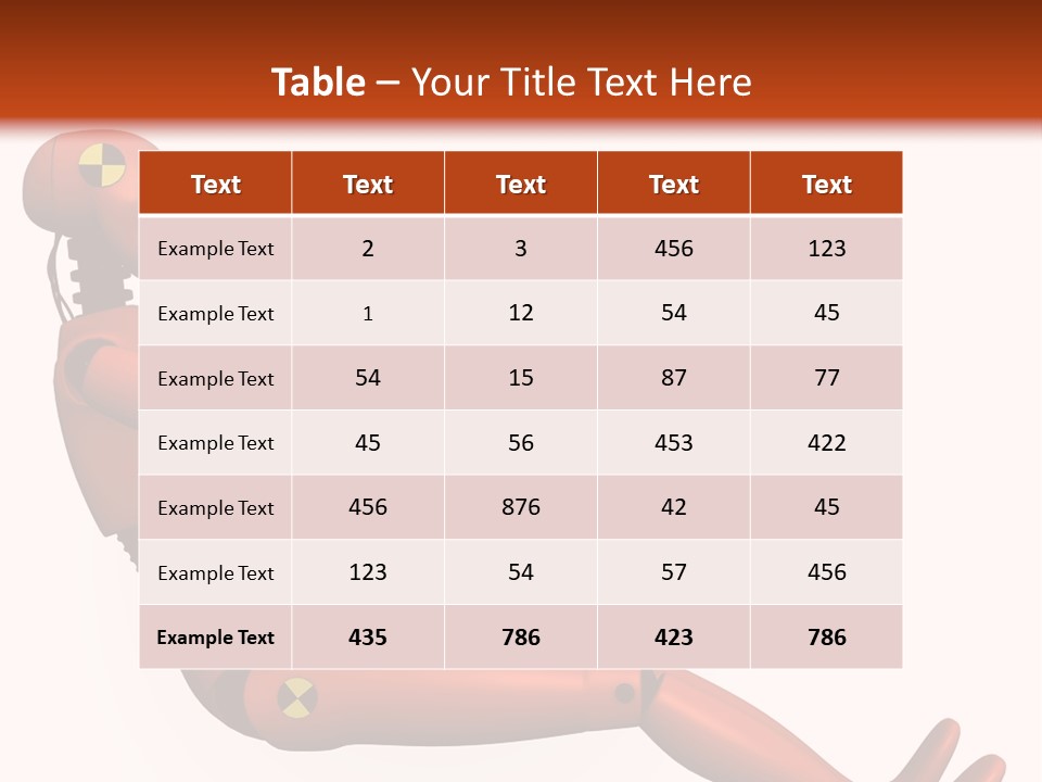 Dummy Test Robot PowerPoint Template
