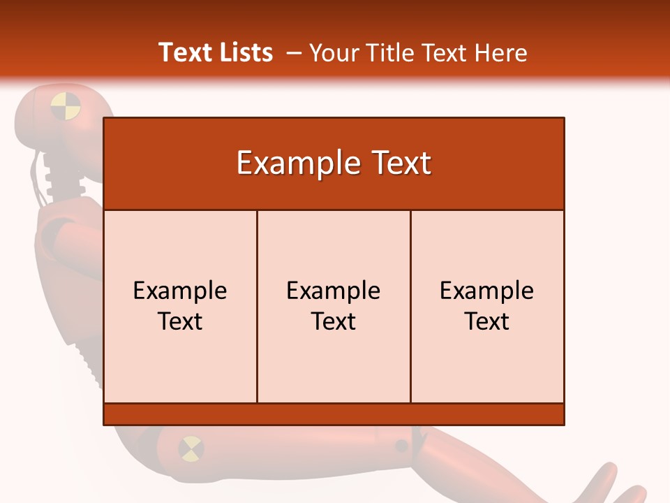 Dummy Test Robot PowerPoint Template