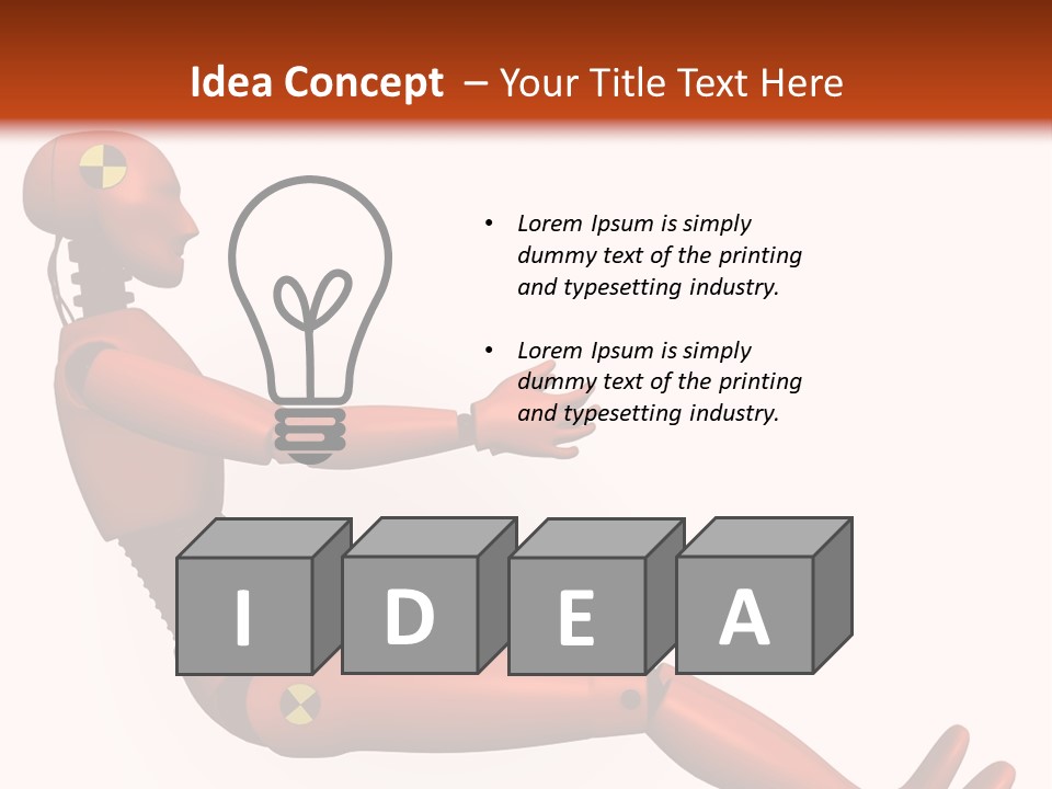 Dummy Test Robot PowerPoint Template