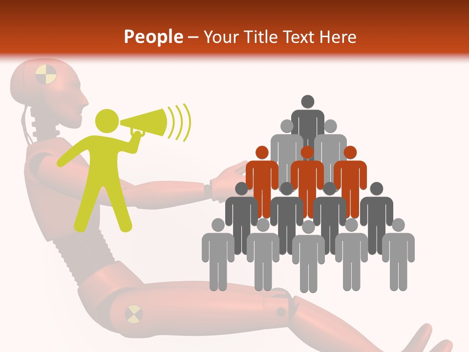 Dummy Test Robot PowerPoint Template