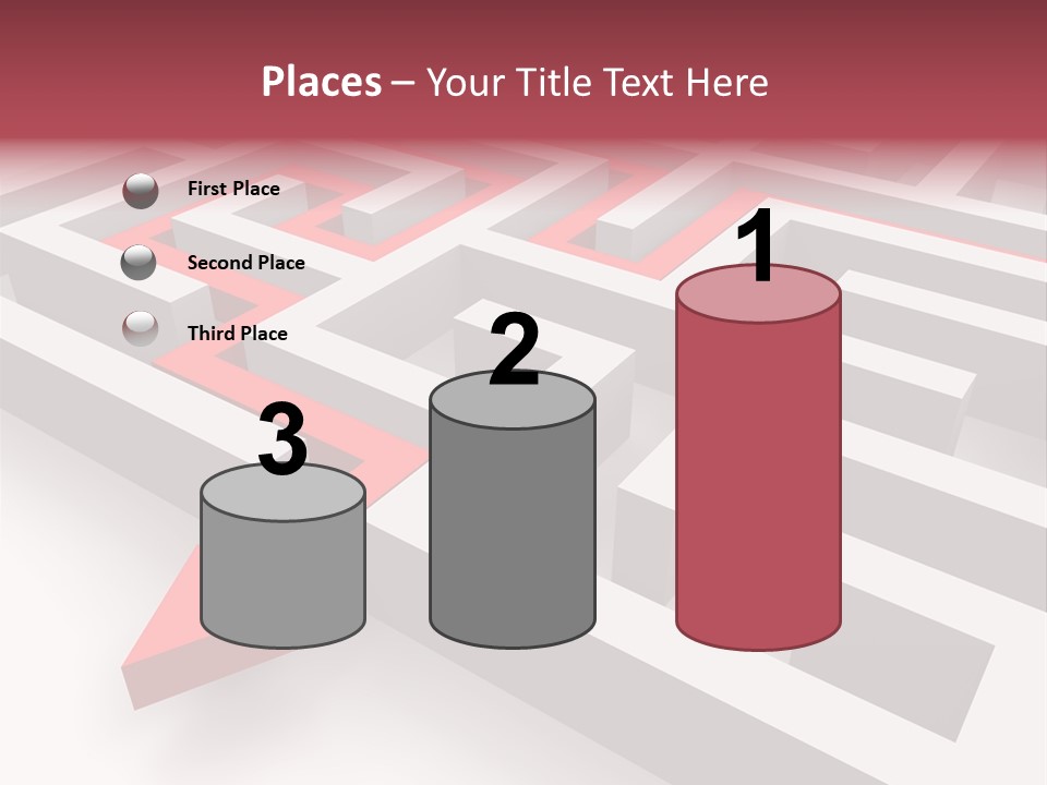 Labyrinth Render Business PowerPoint Template