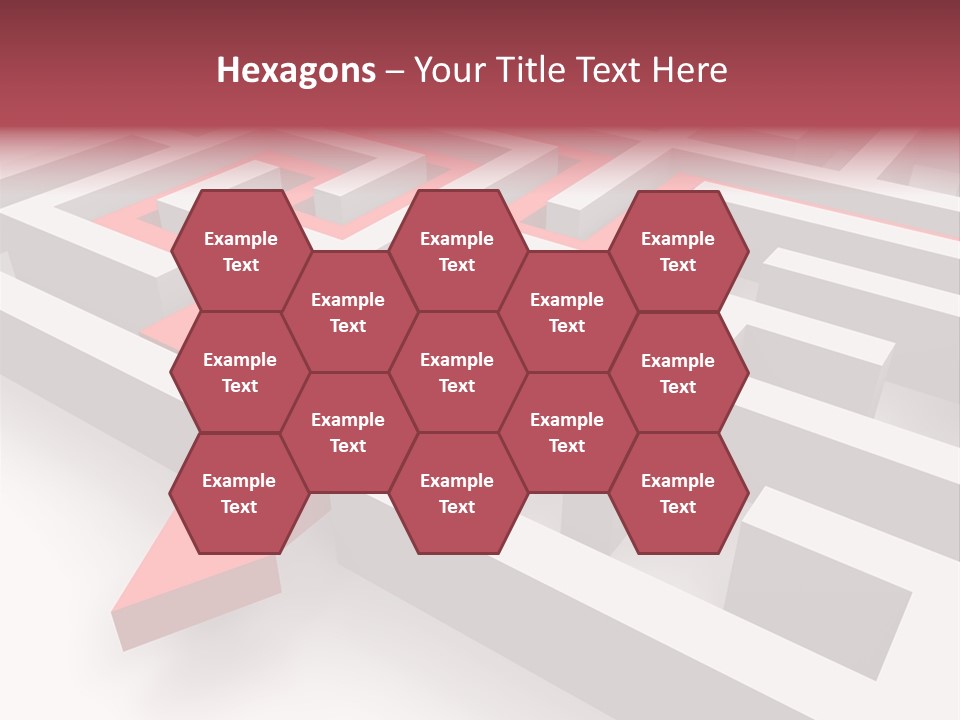 Labyrinth Render Business PowerPoint Template