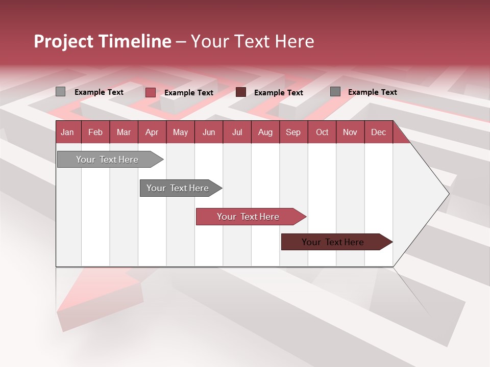 Labyrinth Render Business PowerPoint Template