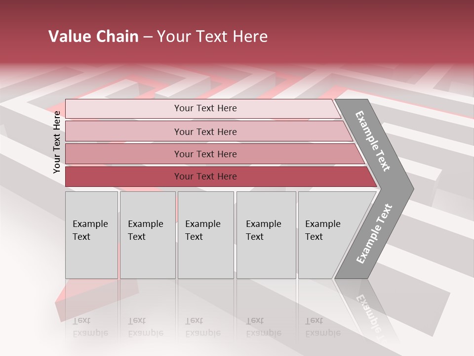 Labyrinth Render Business PowerPoint Template