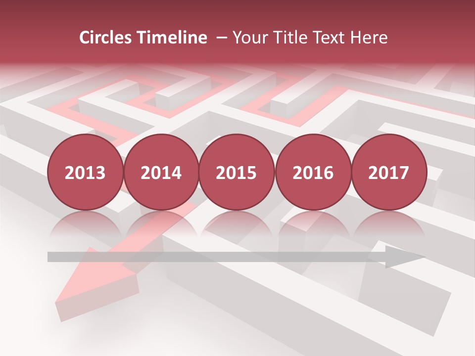 Labyrinth Render Business PowerPoint Template