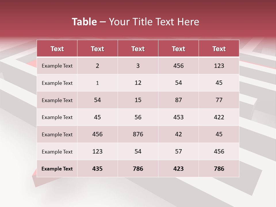 Labyrinth Render Business PowerPoint Template
