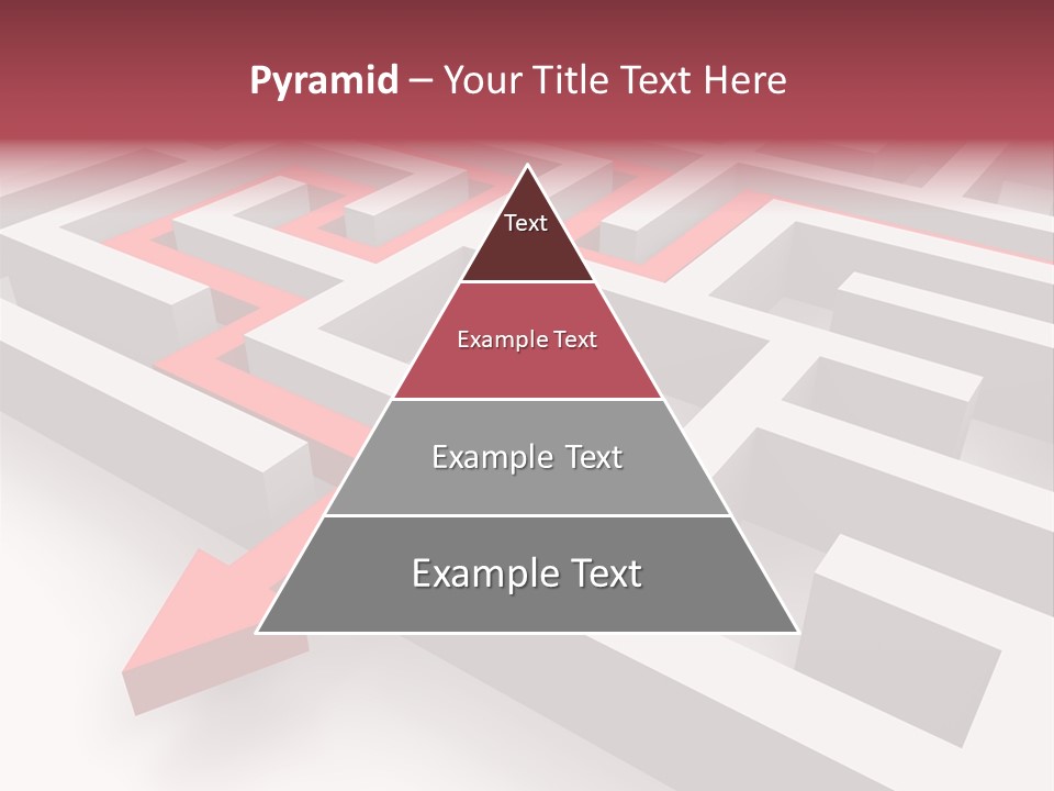 Labyrinth Render Business PowerPoint Template