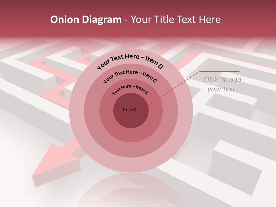 Labyrinth Render Business PowerPoint Template