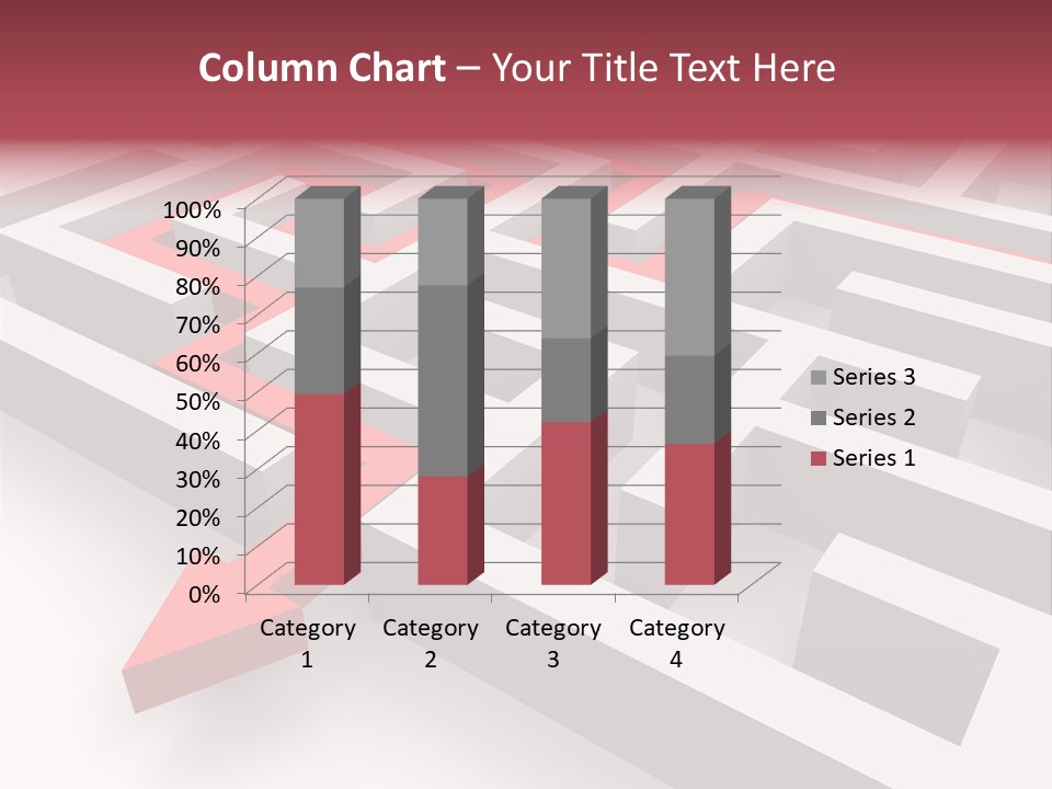 Labyrinth Render Business PowerPoint Template