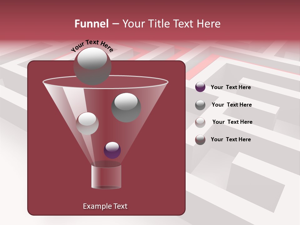 Labyrinth Render Business PowerPoint Template