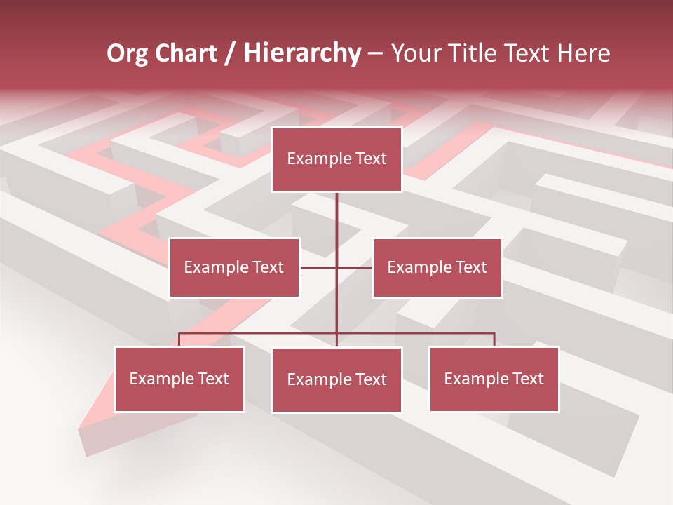 Labyrinth Render Business PowerPoint Template
