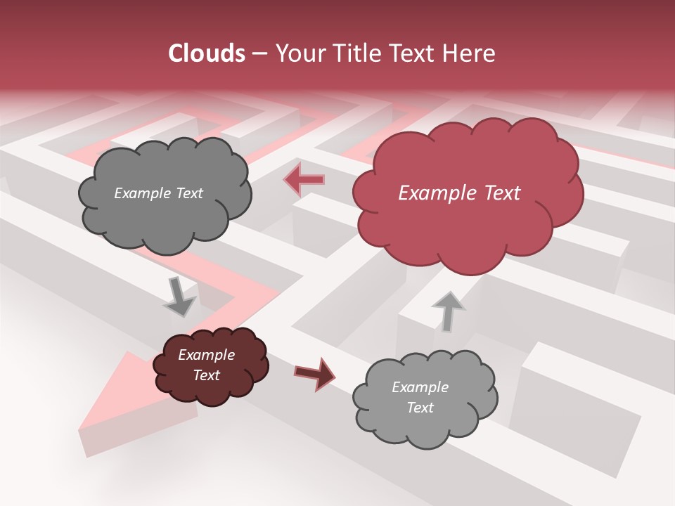 Labyrinth Render Business PowerPoint Template