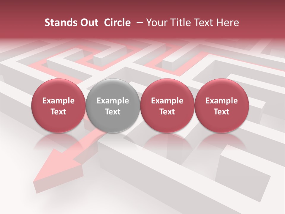 Labyrinth Render Business PowerPoint Template