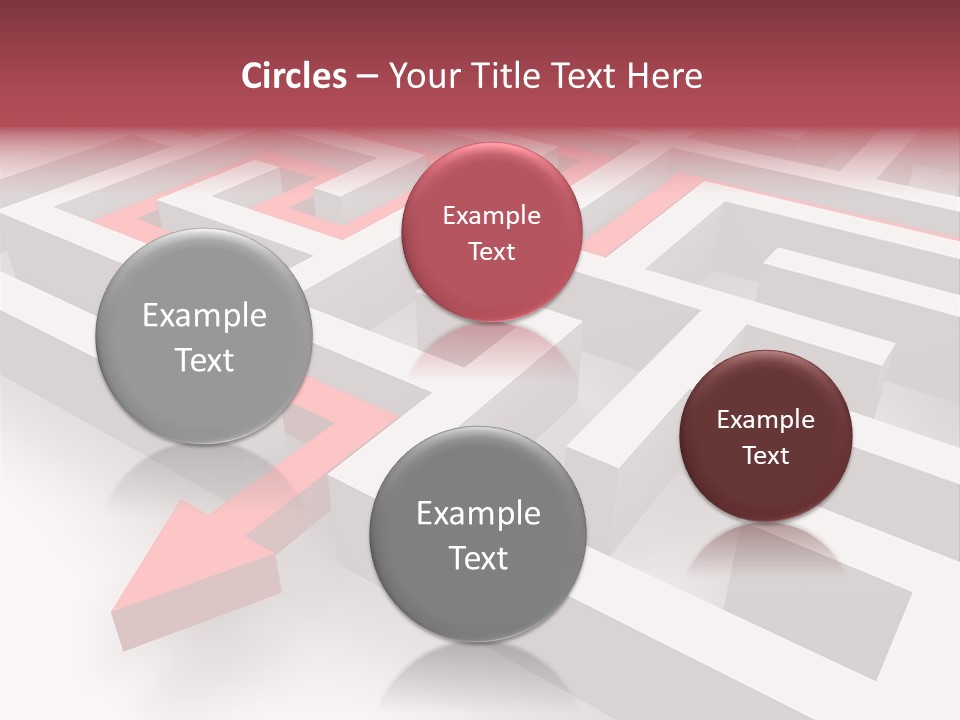 Labyrinth Render Business PowerPoint Template