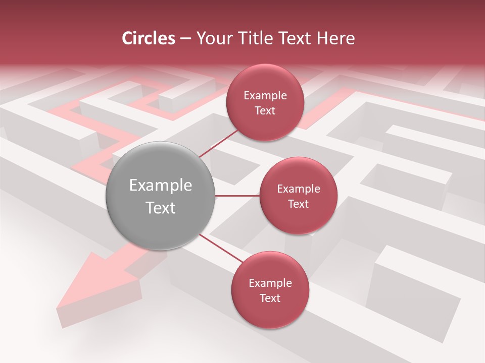 Labyrinth Render Business PowerPoint Template