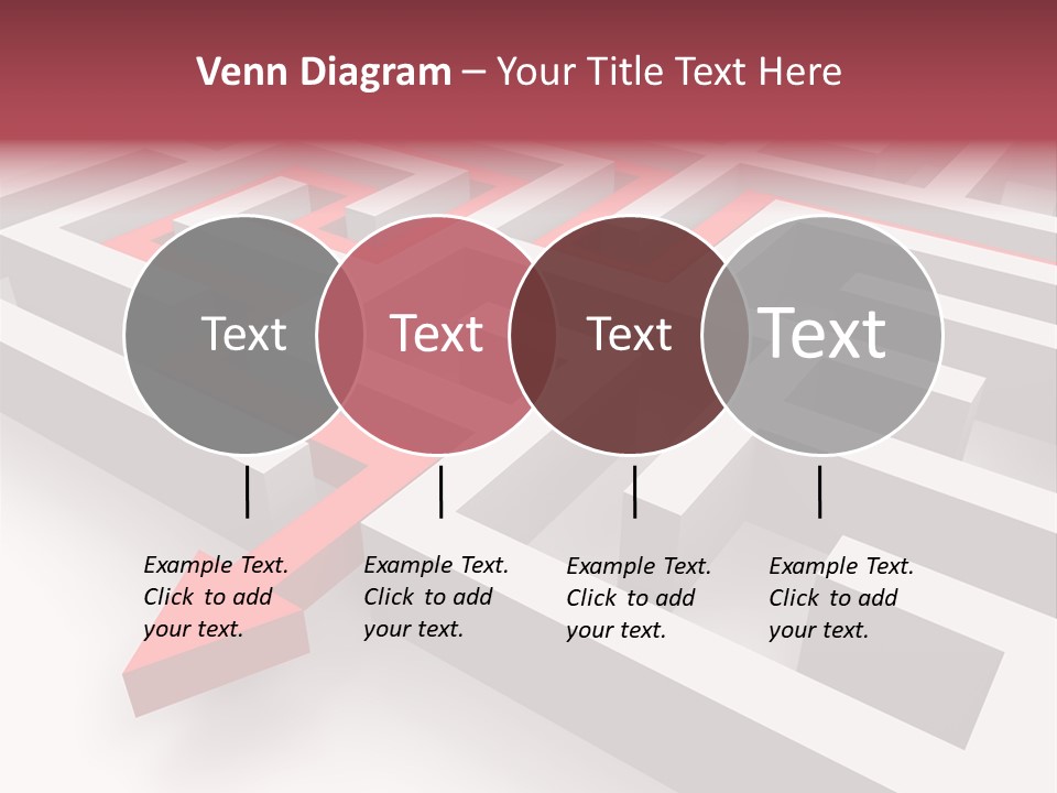 Labyrinth Render Business PowerPoint Template