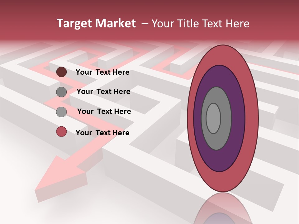 Labyrinth Render Business PowerPoint Template