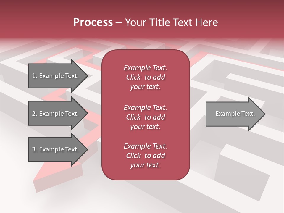 Labyrinth Render Business PowerPoint Template
