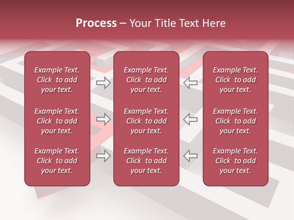 Labyrinth Render Business PowerPoint Template
