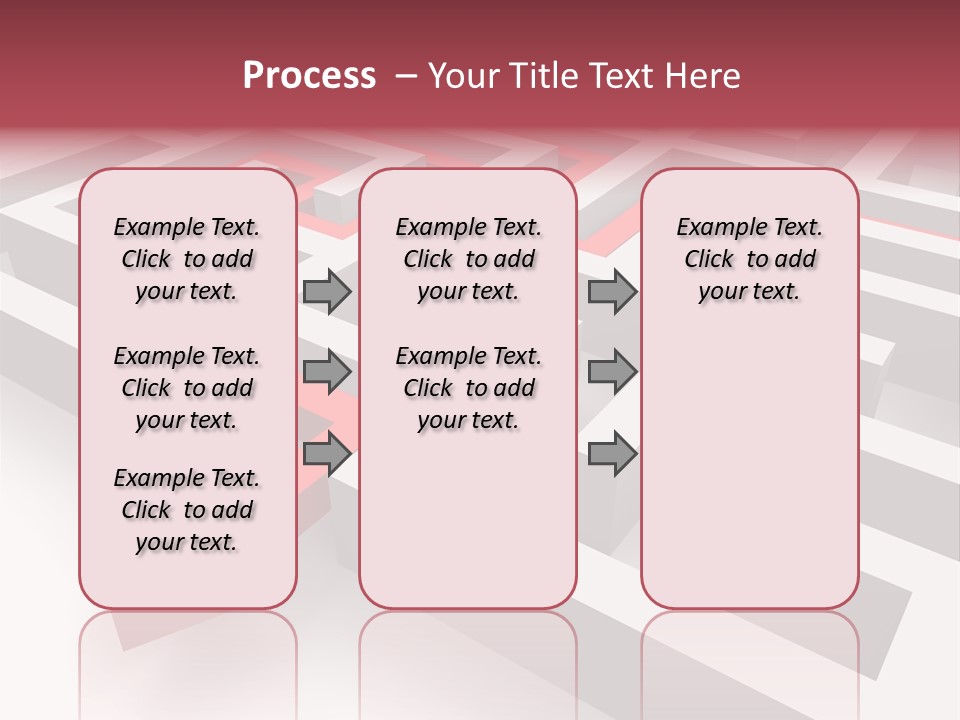 Labyrinth Render Business PowerPoint Template