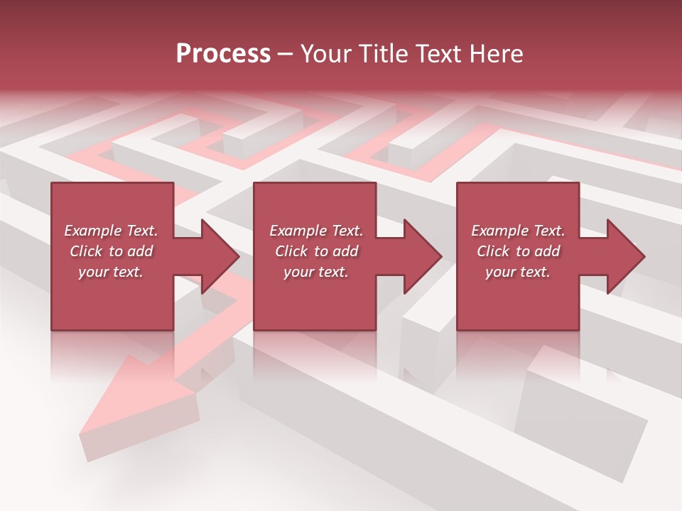 Labyrinth Render Business PowerPoint Template