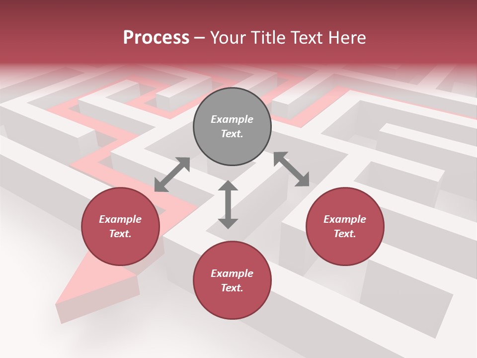 Labyrinth Render Business PowerPoint Template