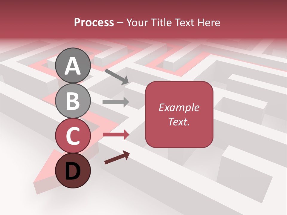 Labyrinth Render Business PowerPoint Template