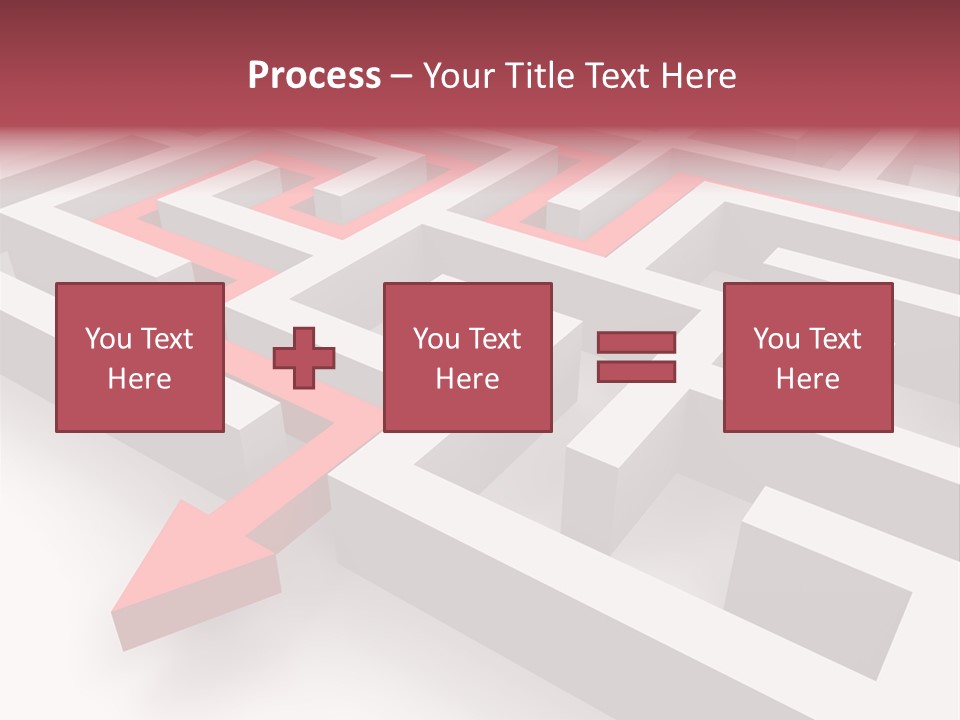 Labyrinth Render Business PowerPoint Template