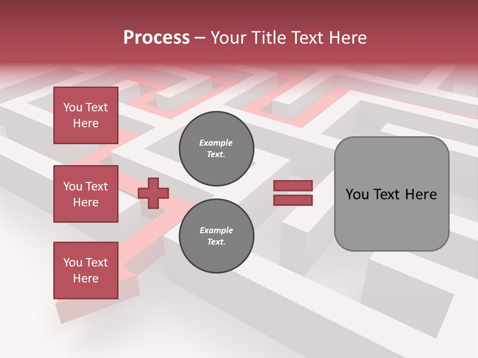Labyrinth Render Business PowerPoint Template