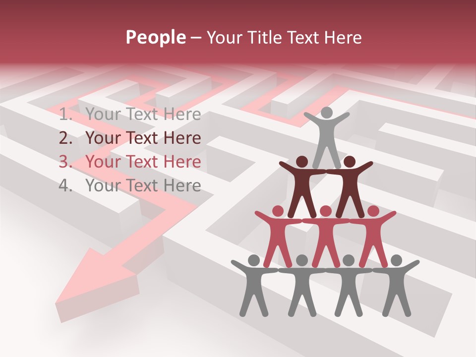 Labyrinth Render Business PowerPoint Template