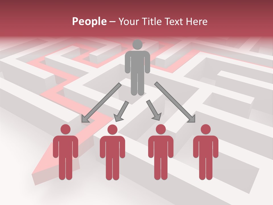 Labyrinth Render Business PowerPoint Template