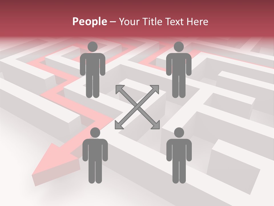 Labyrinth Render Business PowerPoint Template