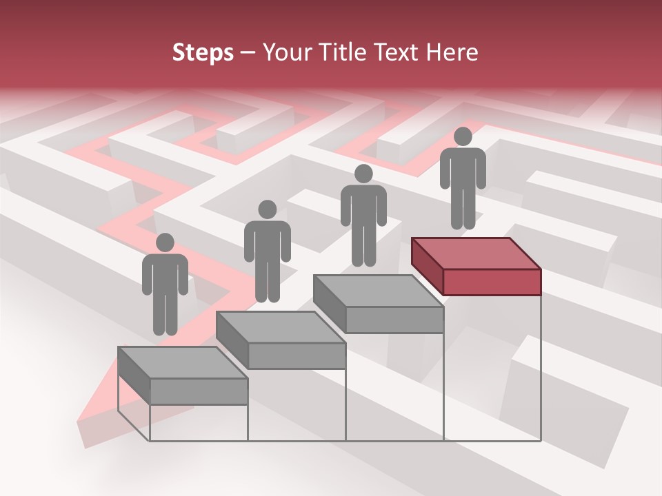 Labyrinth Render Business PowerPoint Template