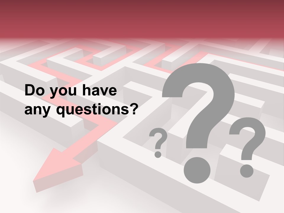 Labyrinth Render Business PowerPoint Template