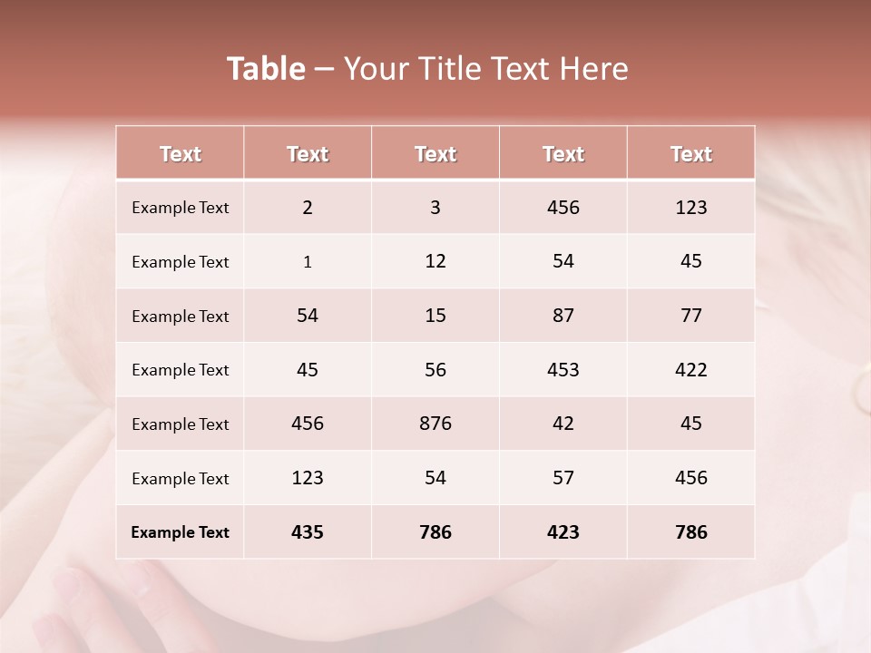 Love Two Nursling PowerPoint Template