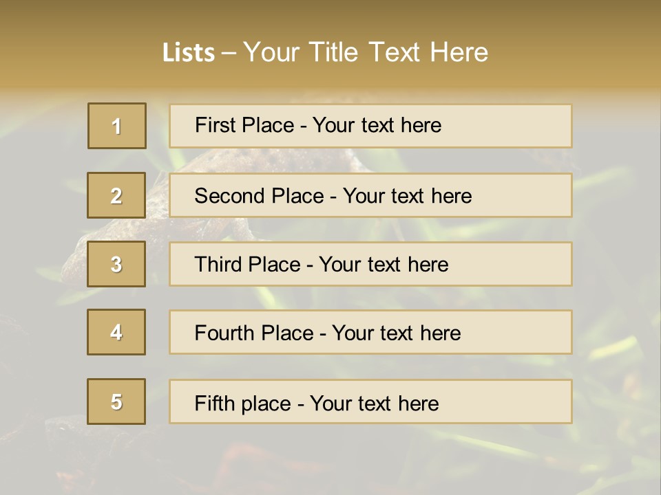 Crested Frog Young PowerPoint Template